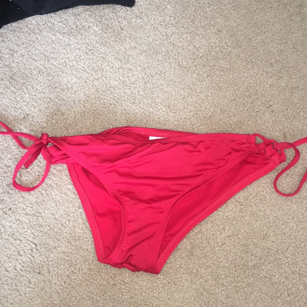 Red bikini bottoms